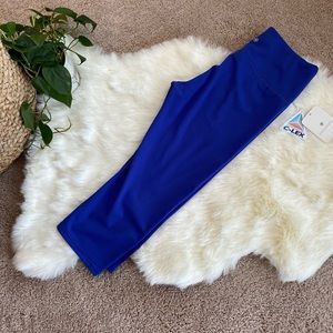 NWT Blue Athletic Crops
